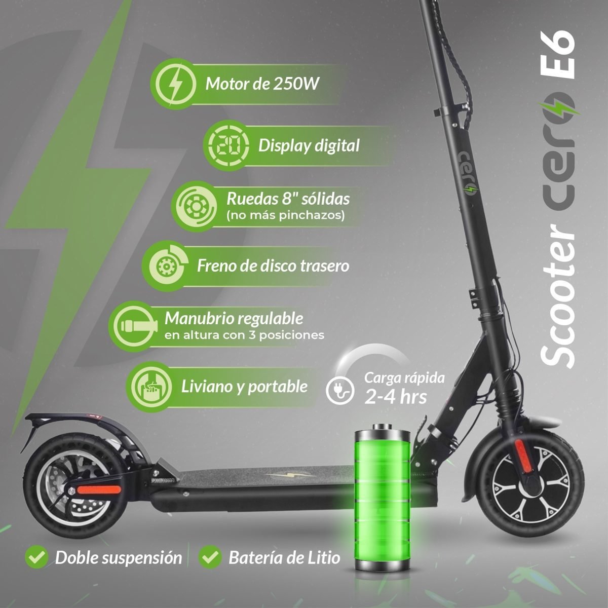 Scooter Eléctrico Cero E1Kids – La Ciclovía